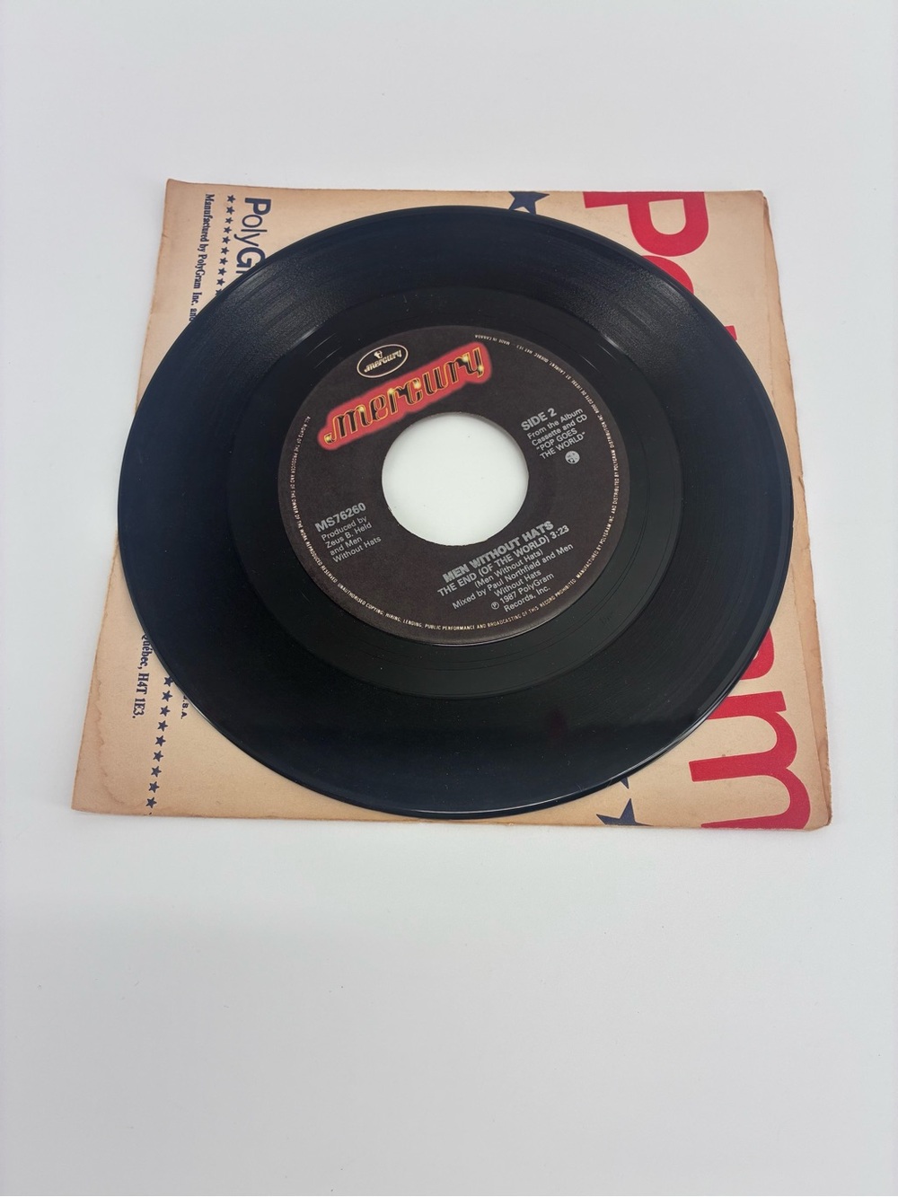 Men Without Hats 45 RPM Vinyl Record - Picture 3 of 3